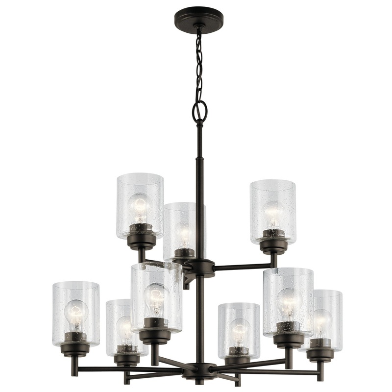 Kichler 44031OZ Nine Light Chandelier, Olde Bronze