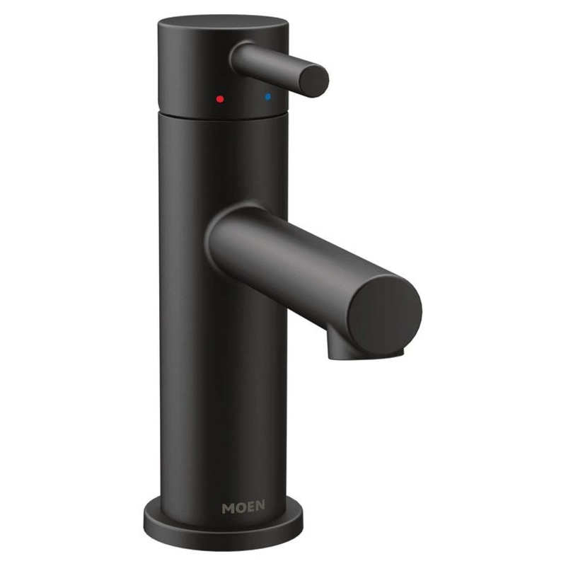 Lavatory Faucet Align 1 Lever ADA WaterSense Matte Black 1.2 Gallons per Minute Pop-Up 1/3 Hole