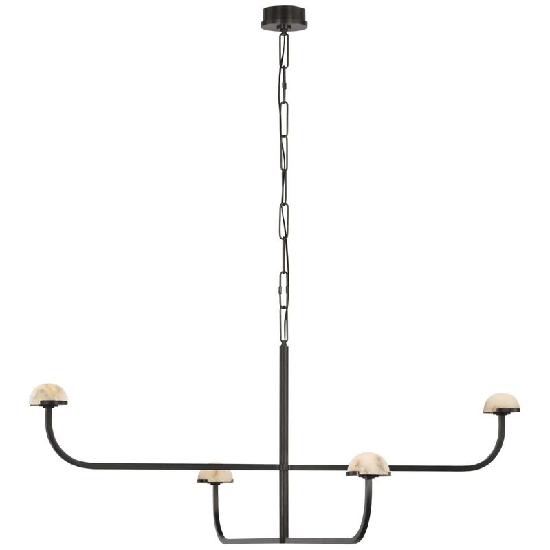 LED Chandelier from the Pedra Collection in Bronze Finish by Visual Comfort Signature