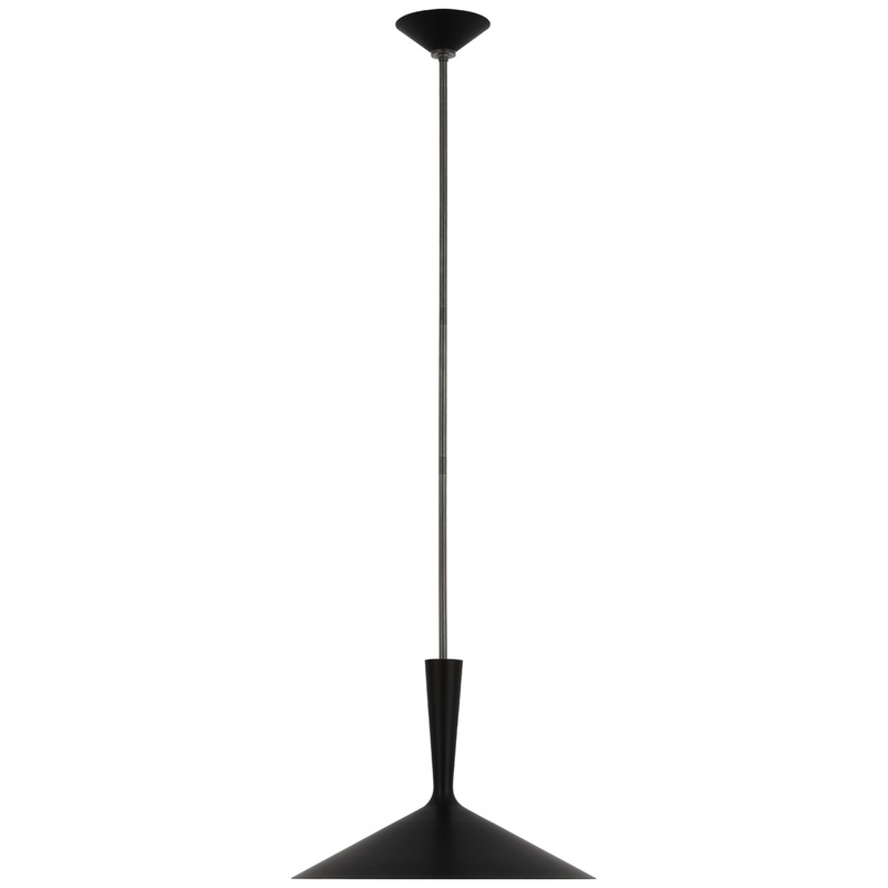 LED Pendant from the Rosetta Collection in Matte Black And Bronze Finish by Visual Comfort Signature
