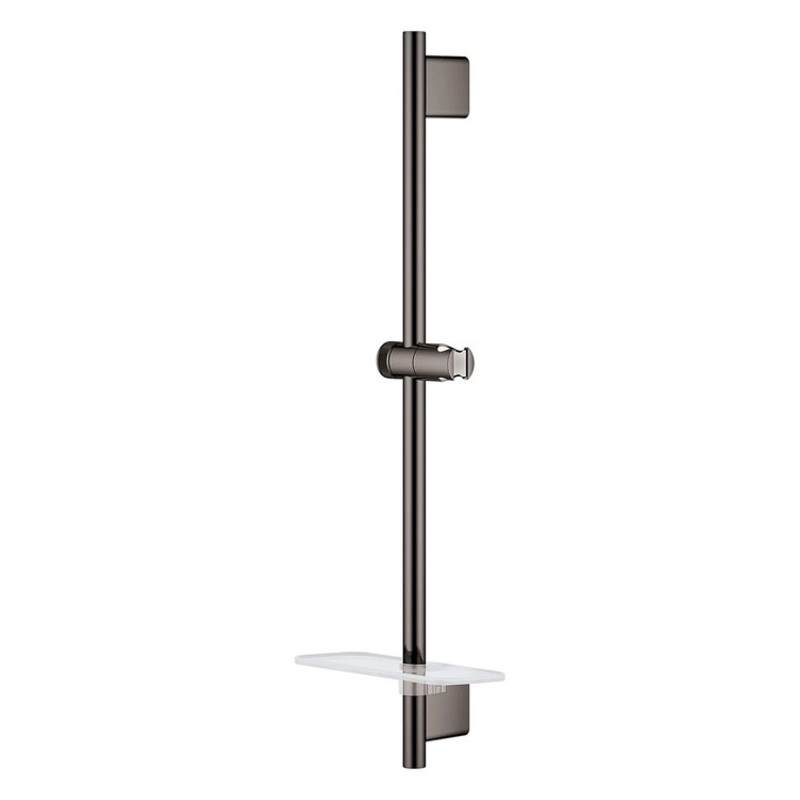 Slide Bar Rainshower 24 Inch Hard Graphite Metal Wall Mount