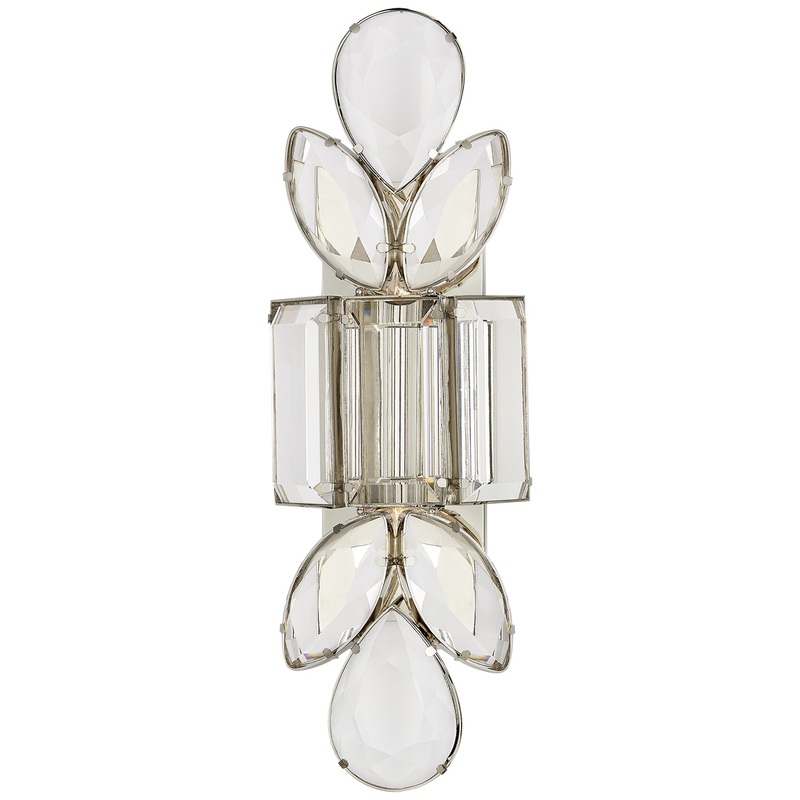 Two Light Wall Sconce from the Lloyd Collection in Polished Nickel Finish by Visual Comfort Signature