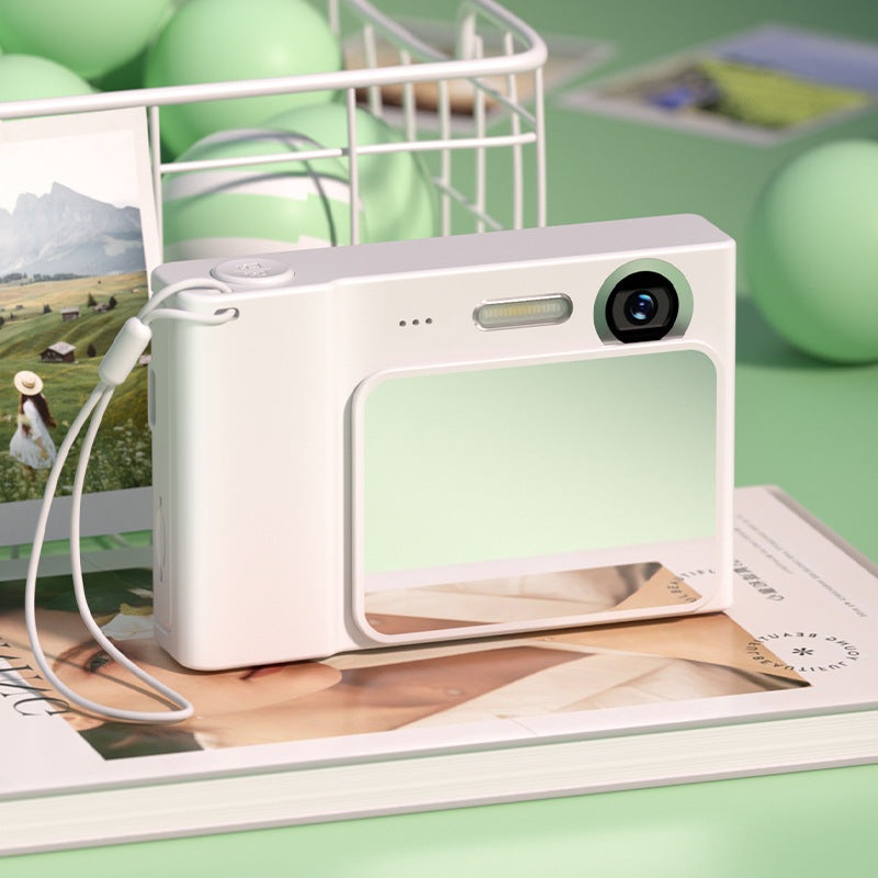 48MP Digital Camera for Kids & Beginners – 1080P Vlogging, 8x Zoom, Filters & Games(White)