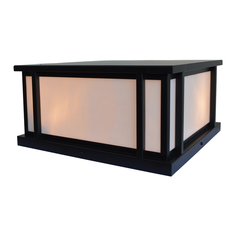 Arroyo GLC-16WO-BK Glencoe Two Light Column Mount Satin Black