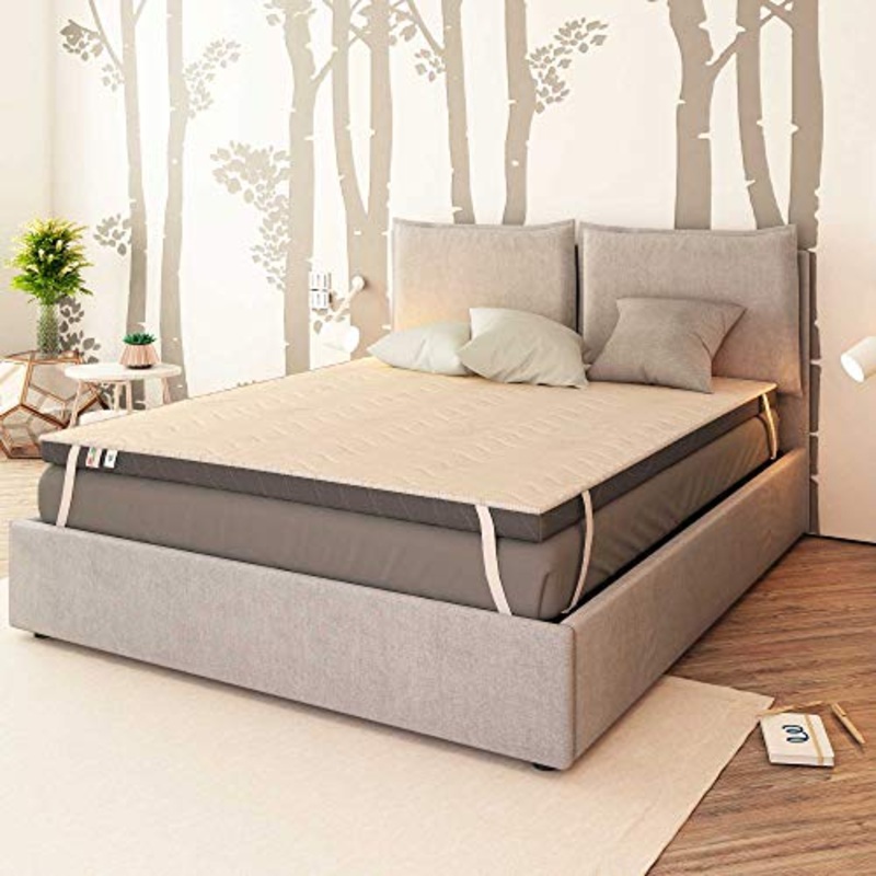 Baldiflex Emporio Correttore Materasso in Memory Foam Topper 150×180 cm H 5 cm con Rivestimento Ipoallergenico Traspirante