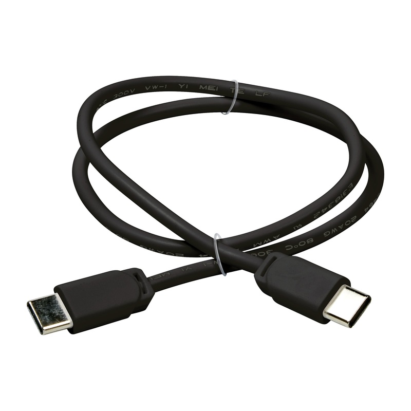 Connector Cord from the Disk Lighting Collection in Black Finish by Generation Lighting.