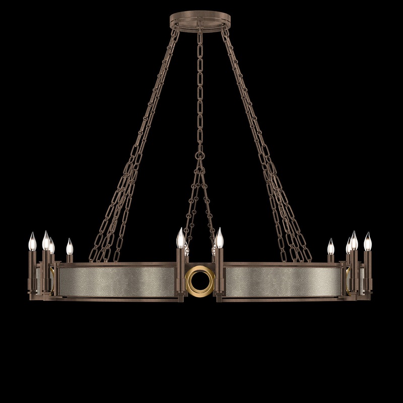 Mirage 49.75″W Round Chandelier Bronze/Brass/Coco
