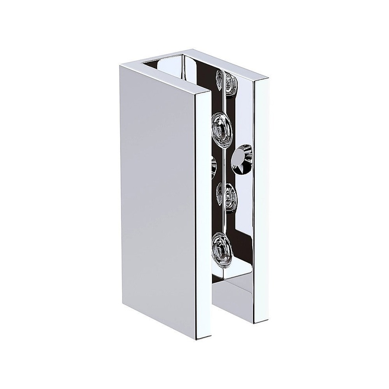 70cm Frameless Glass Bath Screen with Brackets – Chrome