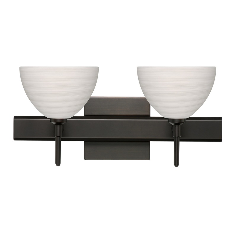 Besa 2SW-4679KR-BR-SQ Brella Two Light Wall Sconce Bronze