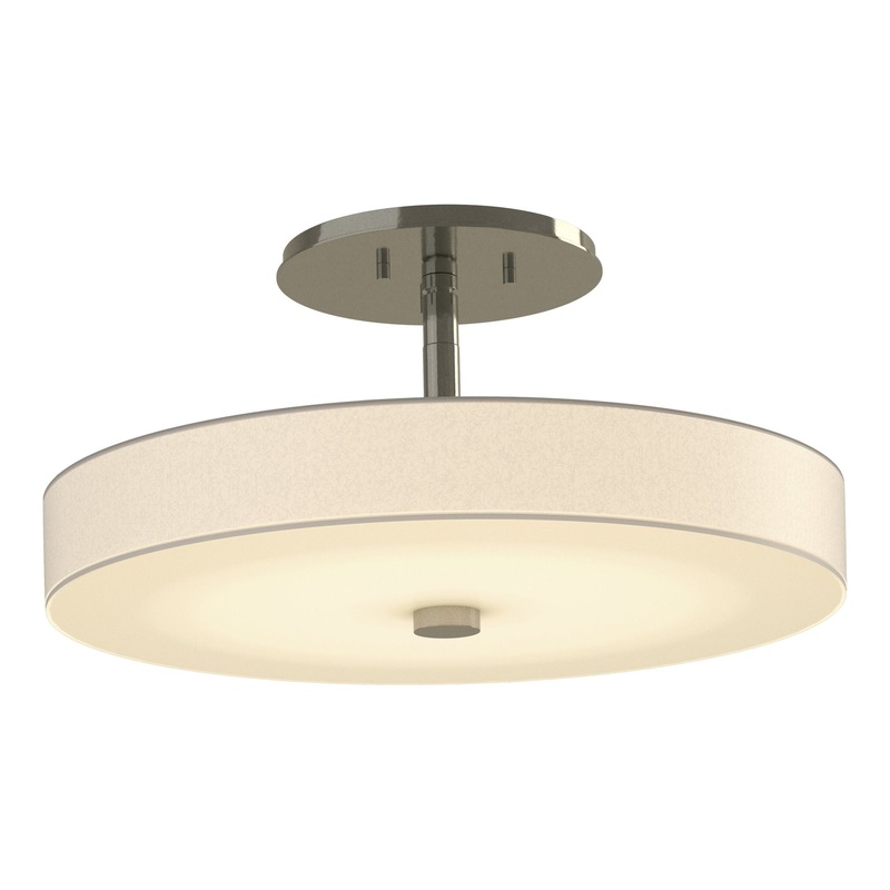 Disq LED Semi-Flush Sterling