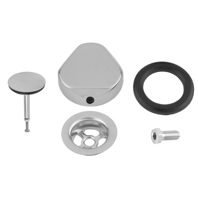 Drain Trim Decorative Cable for Gerberit Subassembly & Gerberit PVC Tubular Subassembly Polished Chrome Brass