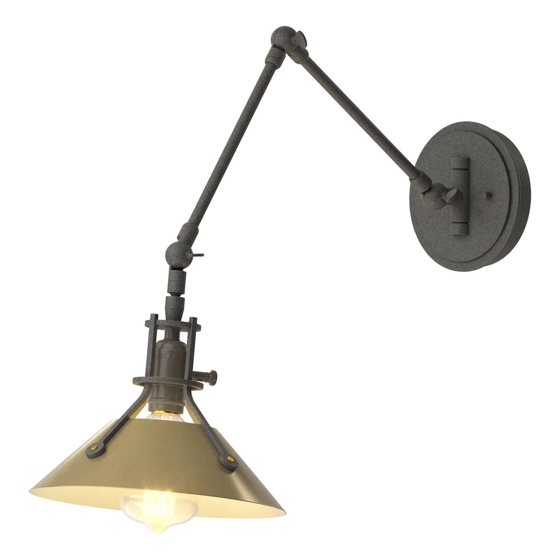 Henry Sconce Natural Iron Modern Brass