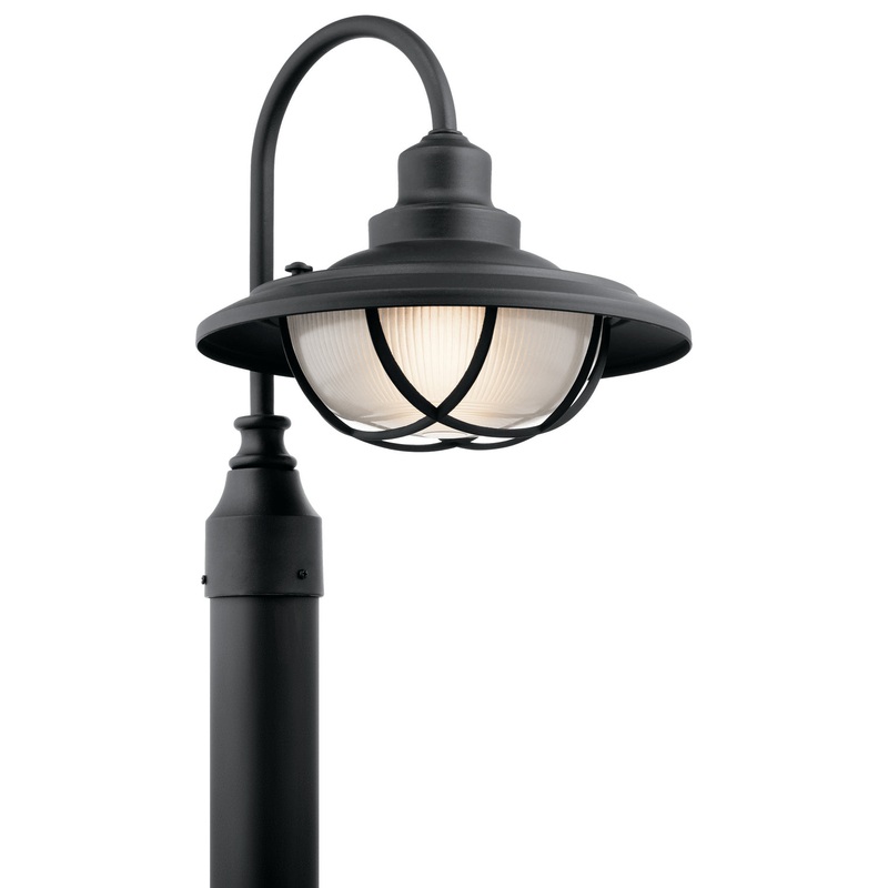 Kichler 49694BKT One Light Outdoor Post Mount, Textured Black