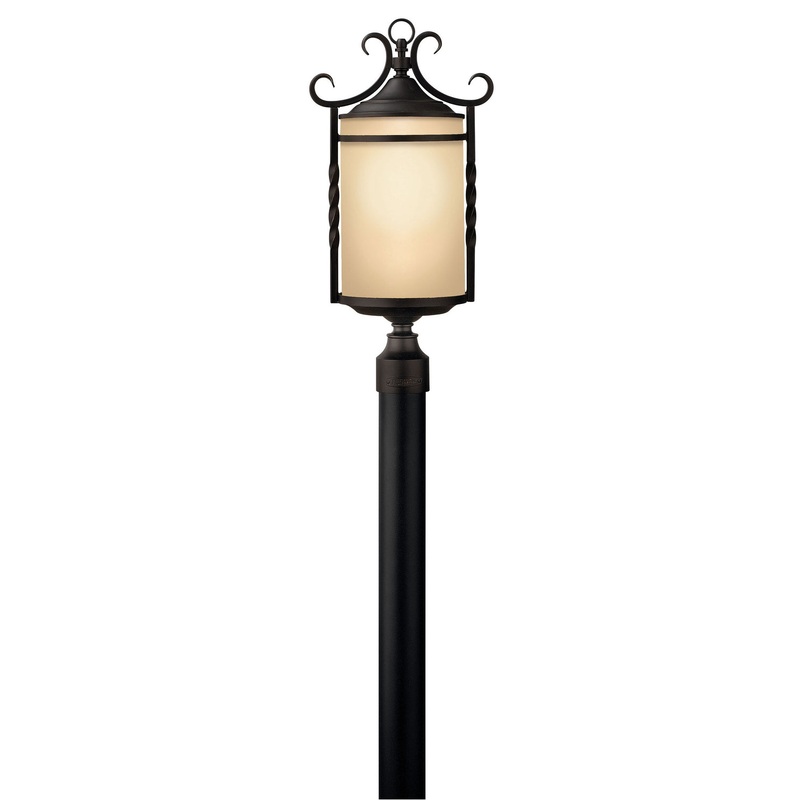 LED Post Top/ Pier Mount from the Casa Collection in Olde Black Finish by Hinkley