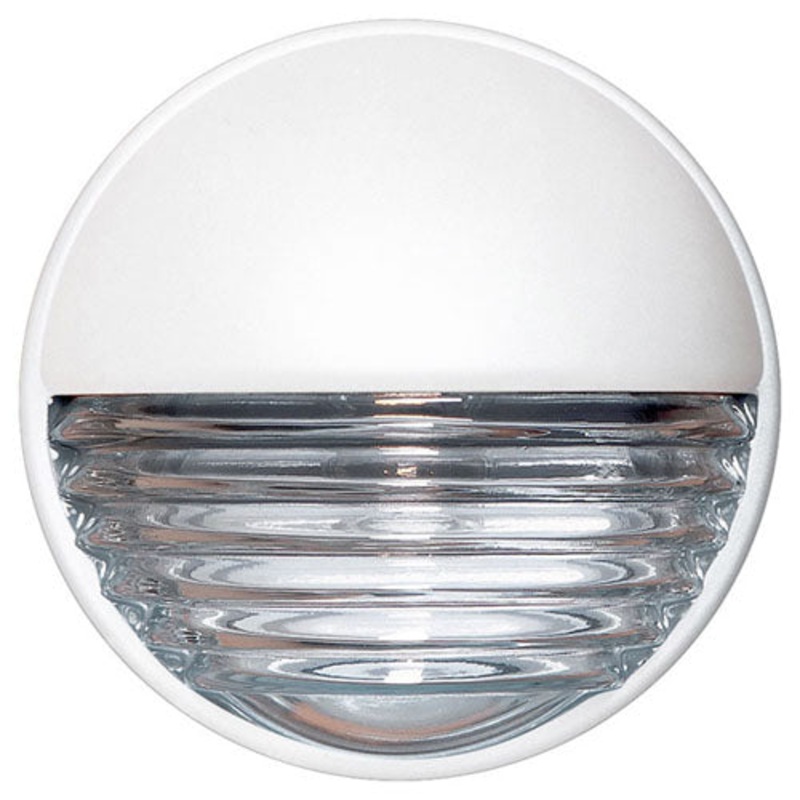 One Light Outdoor Wall Sconce from the Costaluz Series Collection in White Finish by Besa