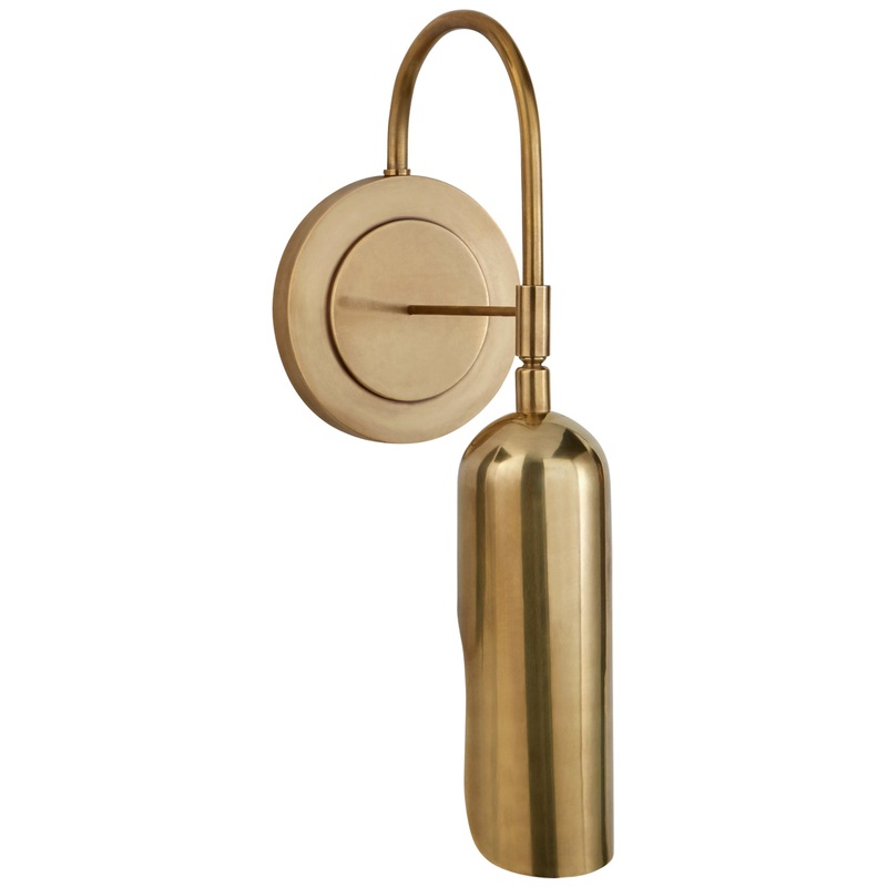 One Light Wall Sconce from the Lucien Collection in Antique-Burnished Brass Finish by Visual Comfort Signature