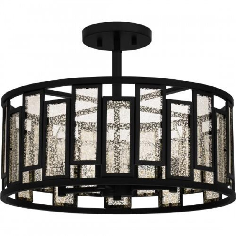 Quoizel QSF5600MBK Quoizel Semi-Flush Mount Semii  flush 4 lights matte black Semi-Flush Mount