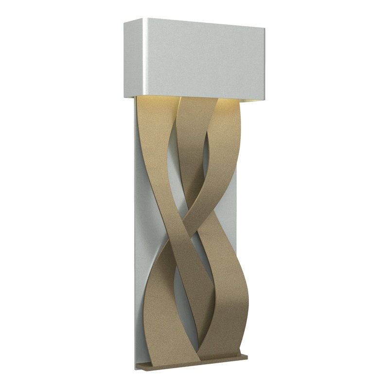 Tress Small LED Sconce Vintage Platinum Soft Gold