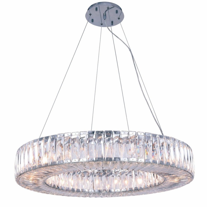 20 Light Chandelier from the Cuvette Collection in Chrome Finish by Elegant Lighting