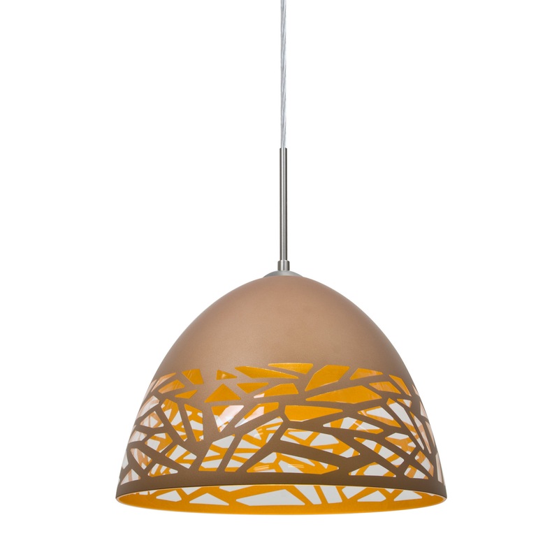 Besa 1JT-KIEVCP-SN Kiev One Light Pendant Satin Nickel