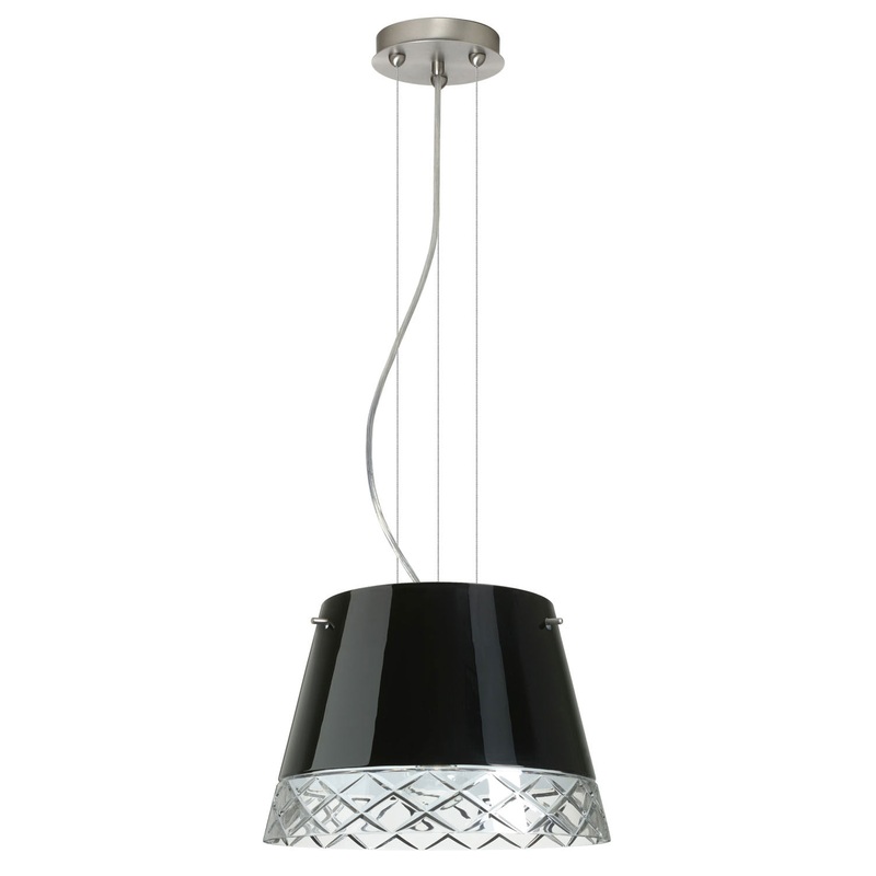 Besa 1KG-4393BC-SN Amelia One Light Pendant Satin Nickel (Discontinued)
