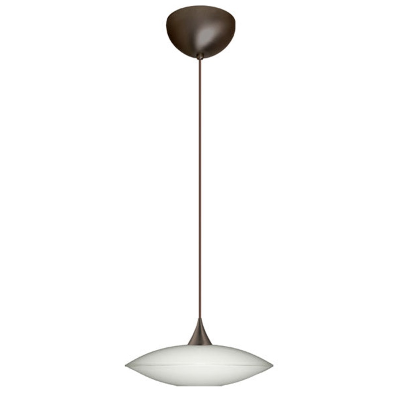 Besa 1XC-629406-BR Spazio One Light Pendant Bronze