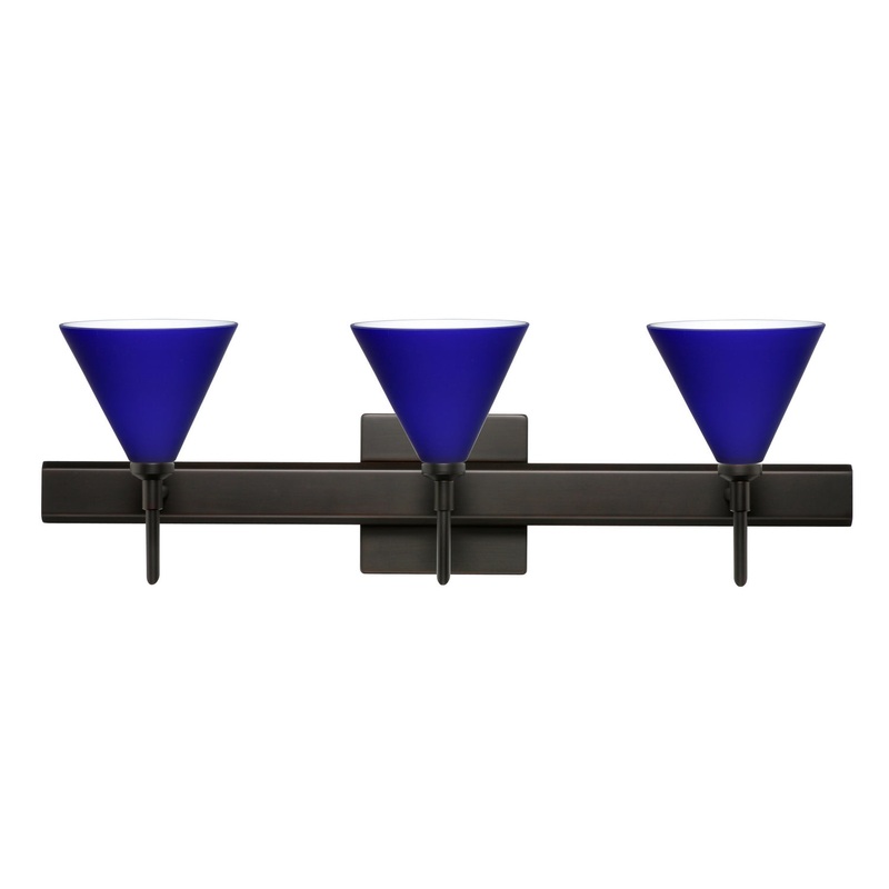 Besa 3SW-5121CM-BR-SQ Kani Three Light Wall Sconce Bronze (Discontinued)