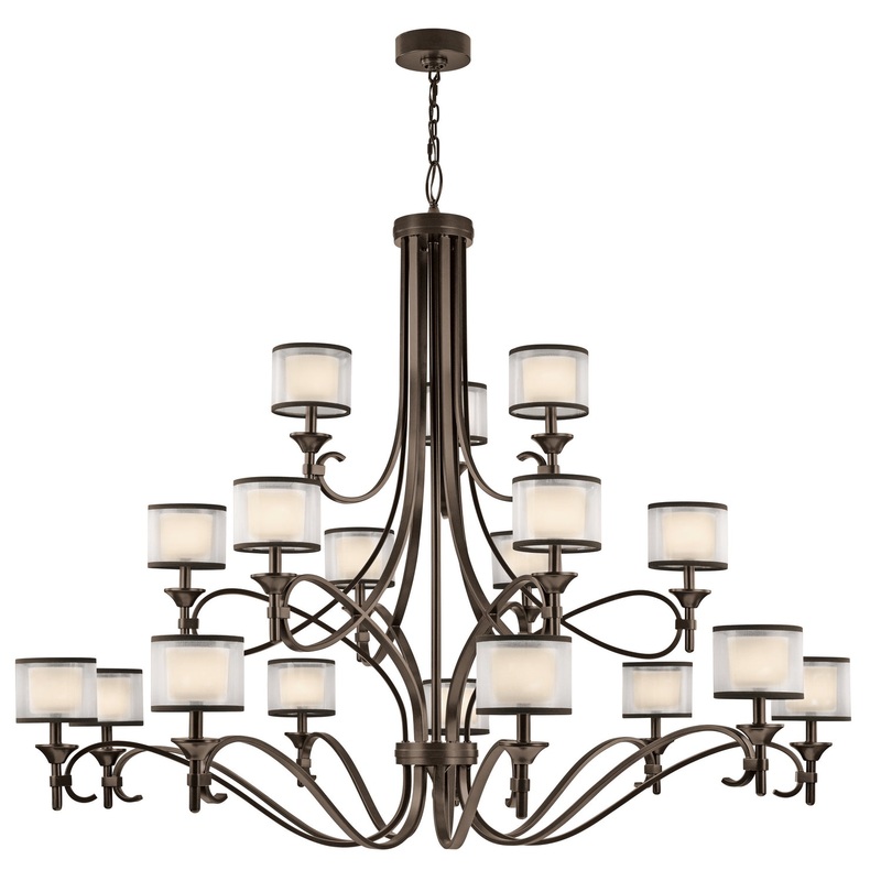 Kichler 42396MIZ 18 Light Chandelier, Mission Bronze
