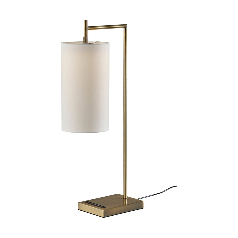 Matilda LED Table Lamp with Smart Switch Antique Brass