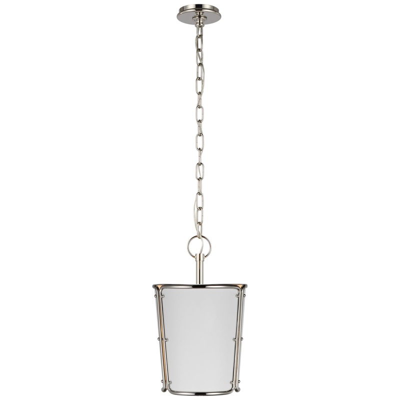 One Light Pendant from the Hastings Collection in Polished Nickel Finish by Visual Comfort Signature