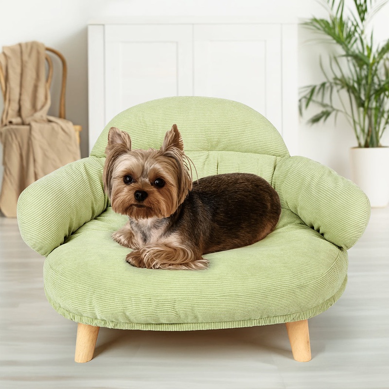 Pawz Elevated Pet Dog Cat Sofa Bed Couch L Size Green