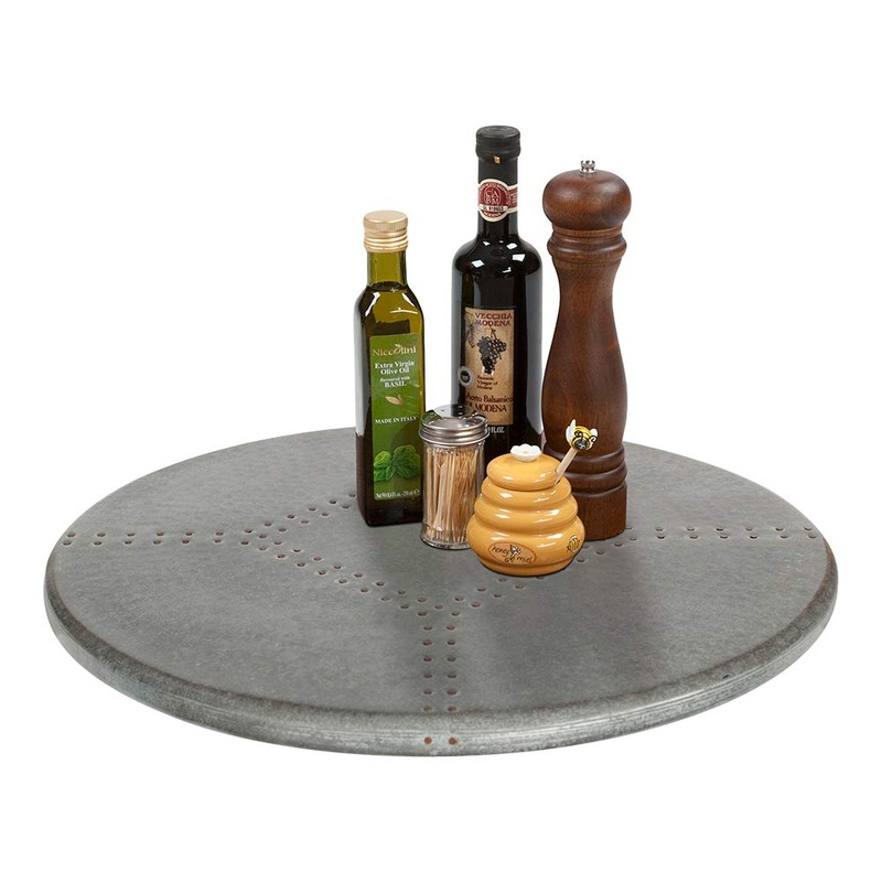 Premier Copper Products LS20Z 20-Inch Lazy Susan, Zinc