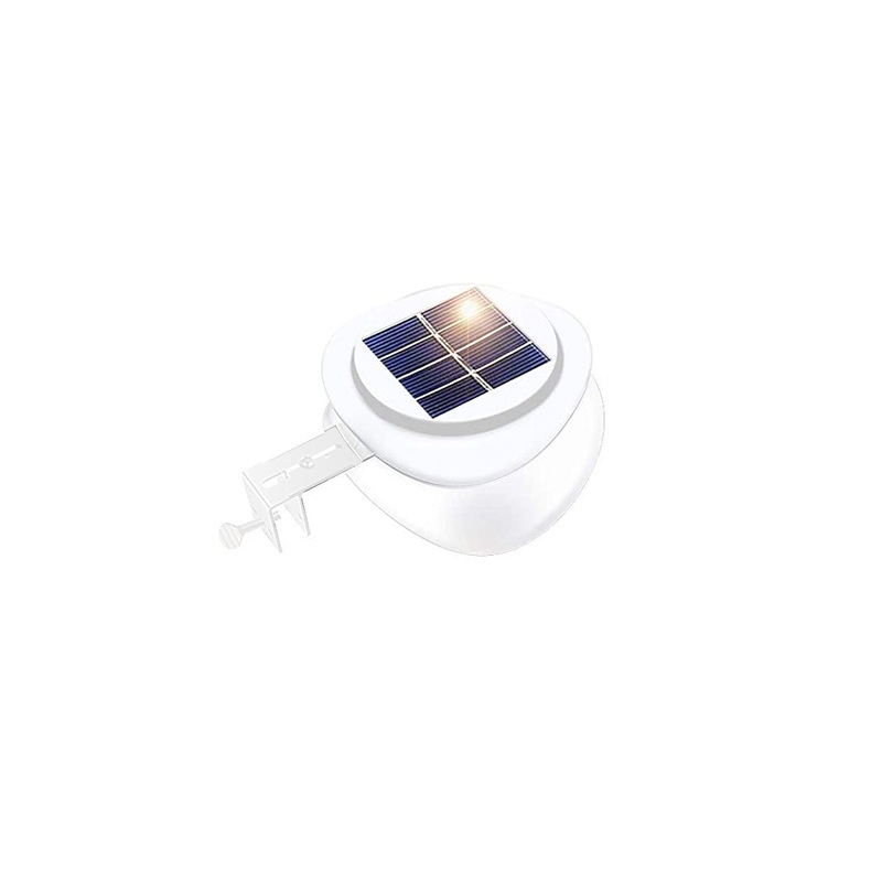 Solar Multipurpose Light 1-Piece, White w/ Screw & Mount, Energy-Saving