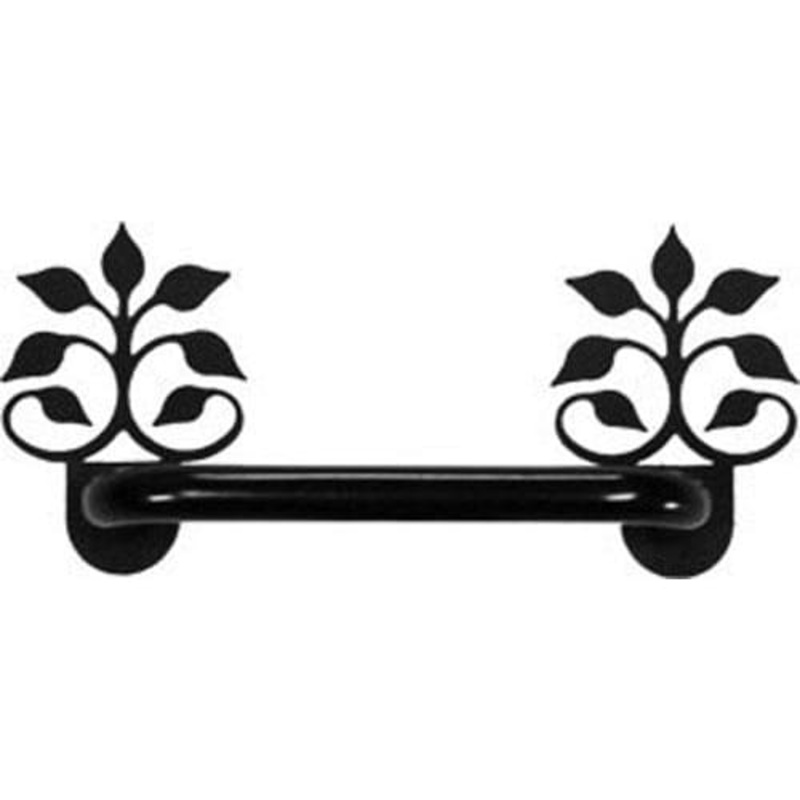 Village Wrought Iron DHP-B-109 Leaf Fan Door Handle Horizontal