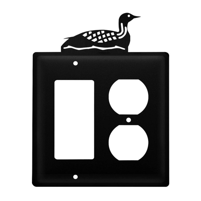 Village Wrought Iron EGO-116 Double Loon Single GFI & Outlet CUSTOM Product