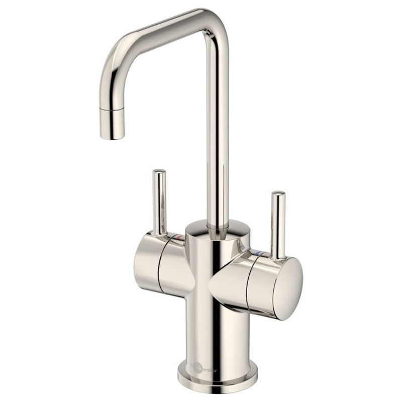 Water Dispenser Showroom Modern 3020 Instant 2 Lever ADA Mid Arc Swivel 360 DEG Polished Nickel