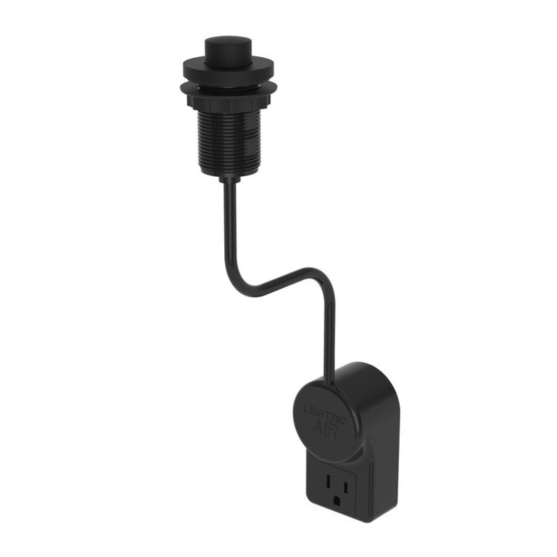 Air Activation Switch East Linear Disposer Flat Black Brass
