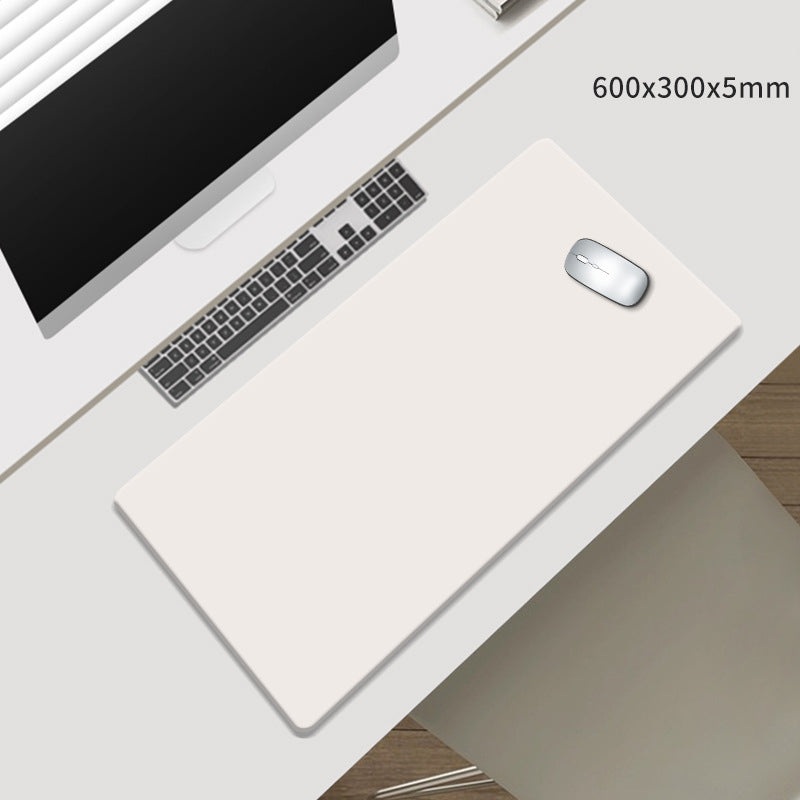 Beige Premium Large Silicone Mouse Pad – Non-Slip, 600x300mm for Office and Gaming