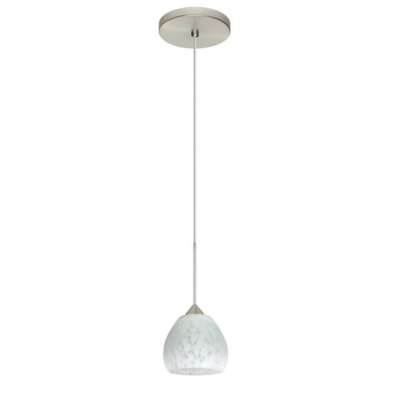 Besa 1XT-560519-SN Tay Tay One Light Pendant Satin Nickel
