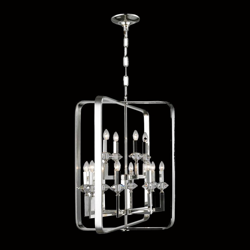 Bristol 12-Light Chandelier Chrome