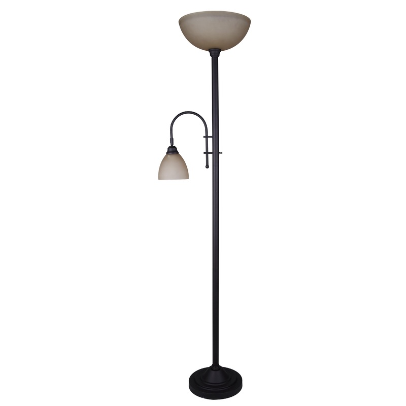 Eli 2-Light Floor Lamp Oil Rubbed Bronze