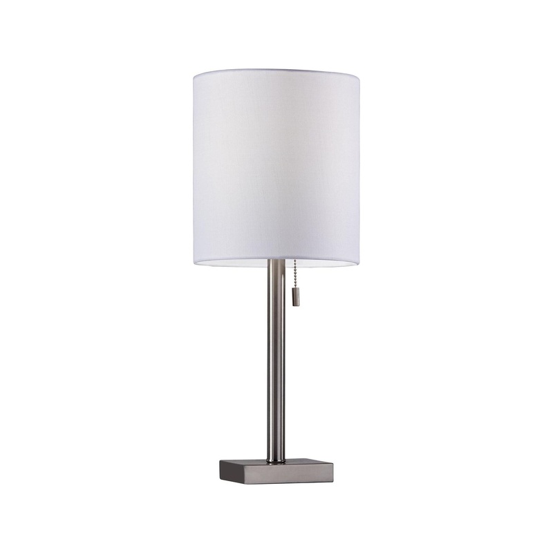 Liam Table Lamp Brushed Steel