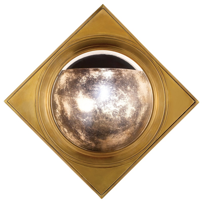 One Light Wall Sconce from the Venice Collection in Hand-Rubbed Antique Brass Finish by Visual Comfort Signature