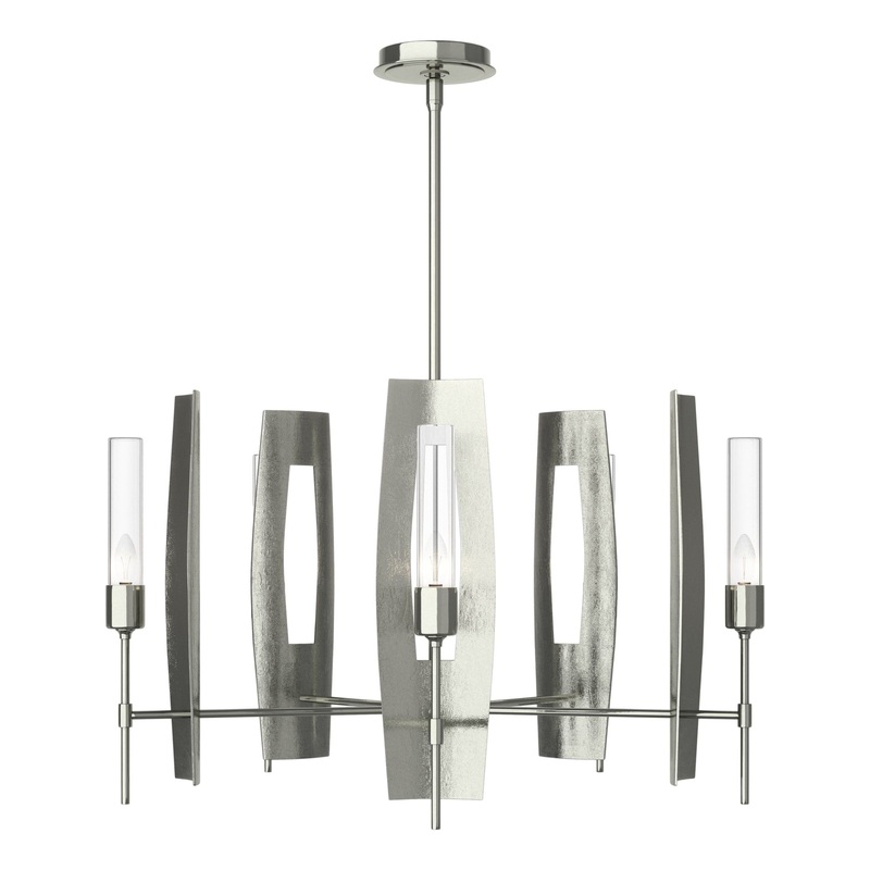 Passage 5-Light Circular Pendant Sterling Clear Glass (ZM)
