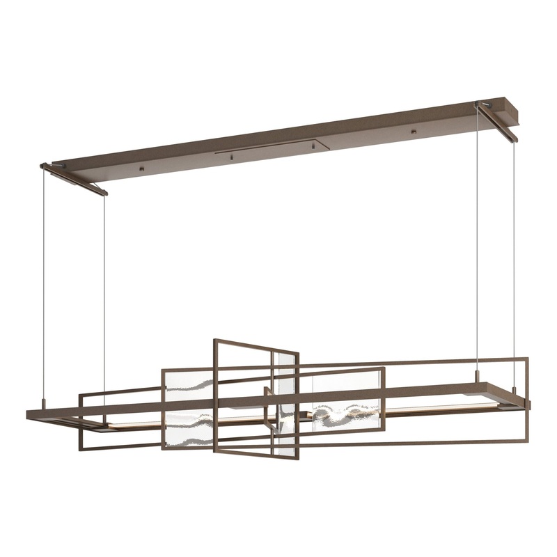 Summer LED Pendant Bronze Aqualite Glass