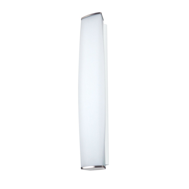 Three Light Wall Sconce from the Miranda Collection in Satin Nickel Finish by Besa