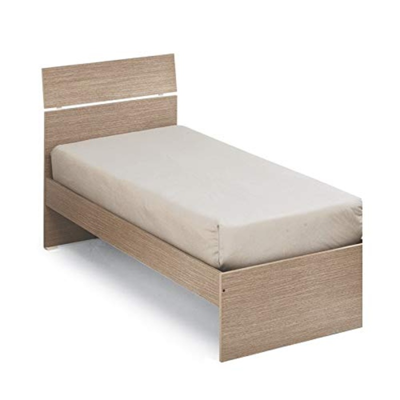 we point Letto Singolo per Camera Colore Olmo Cm 200x85xh 98