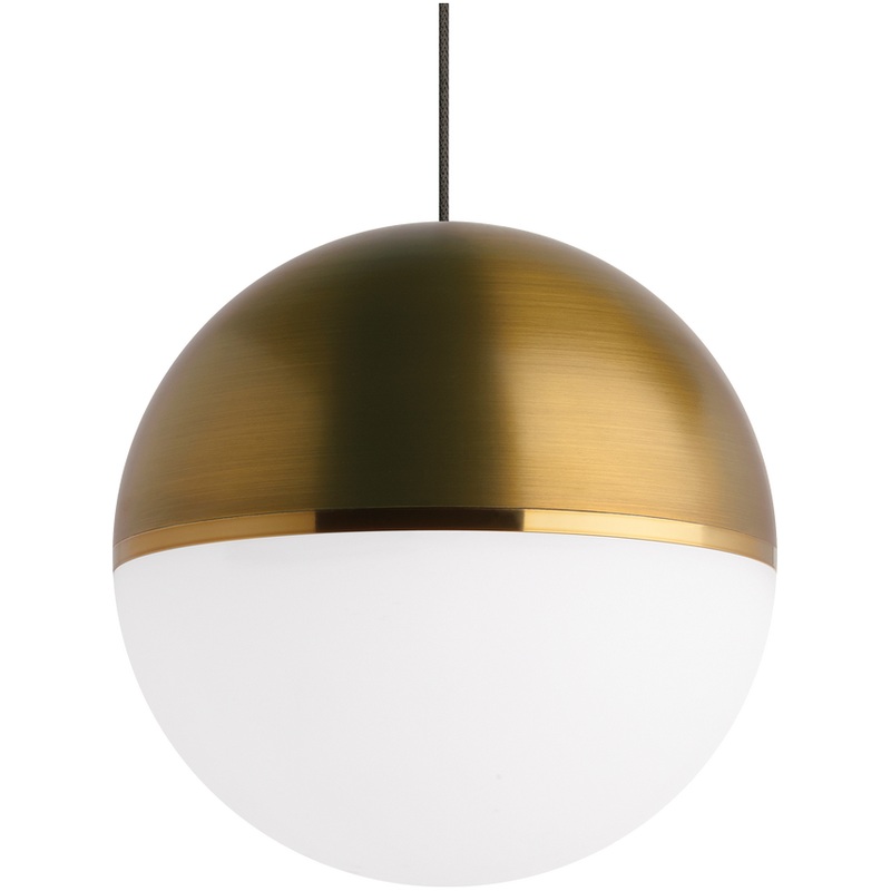 Akova Pendant MonoPoint Aged Brass with Aged Brass/Bright Brass