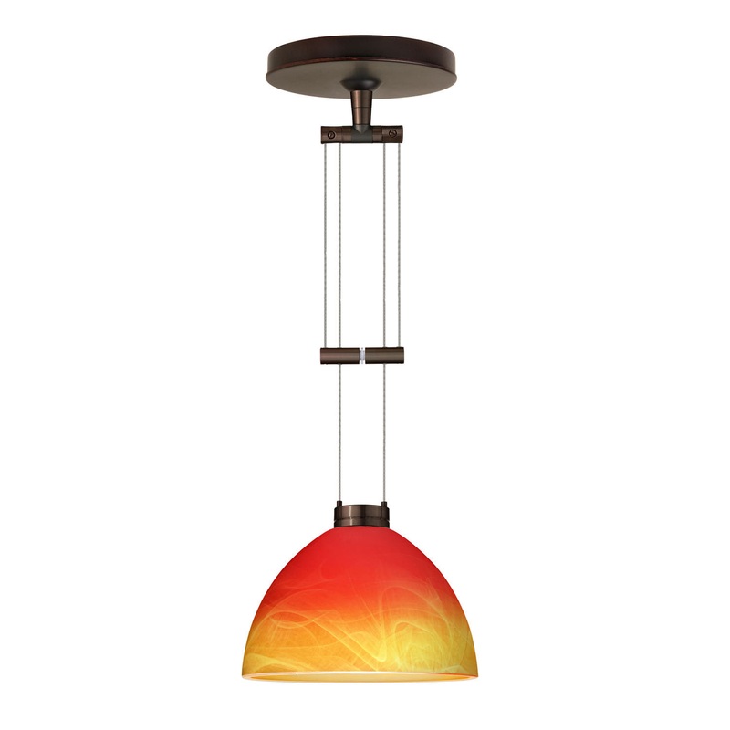 Besa 1XA-4679SL-BR Brella One Light Pendant Bronze