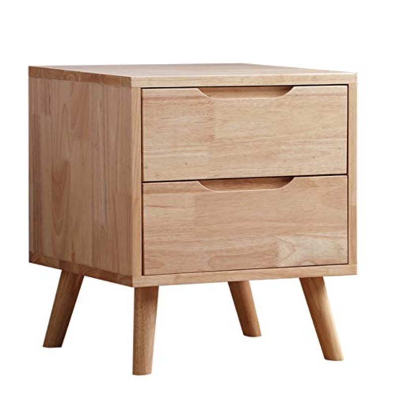 Comodini Nordic Style Dritto Angolo Solido Legno Solido Cabina armadio Casa Casa Deposito Cassettiera Due cassetti Cassettiera Mobili Soggiorno Camera da Letto ( Color : B , Dimensione : ONE SIZE )